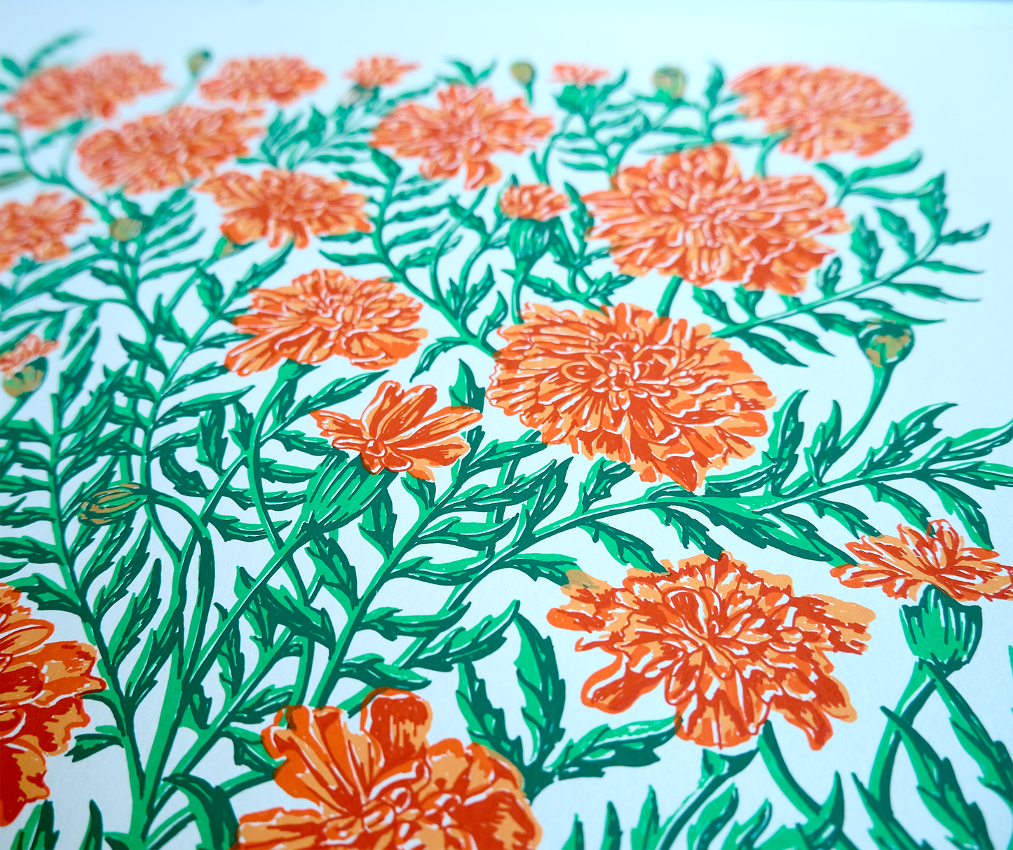 Marigolds Screen Print