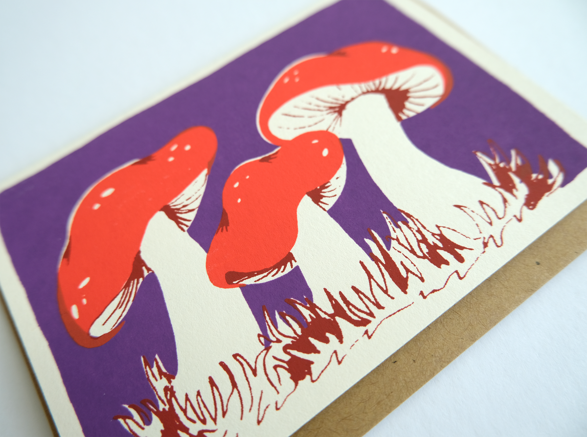 Mushrooms - Petite Note Card