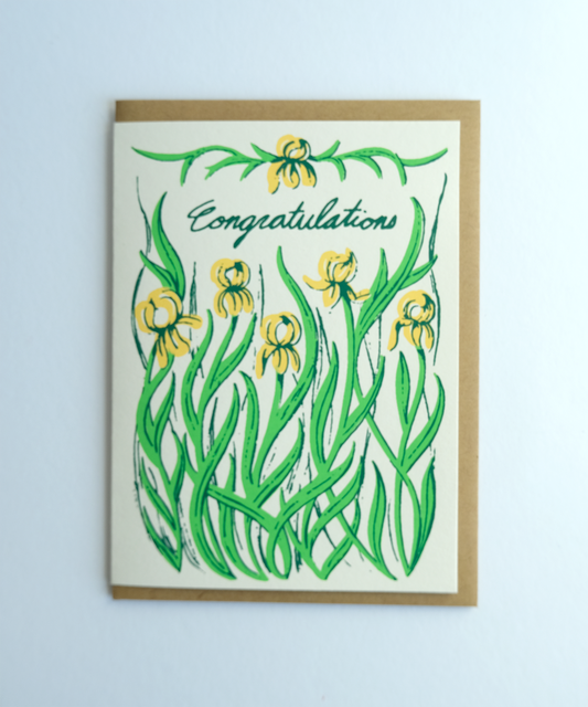 Iris Congratulations Card