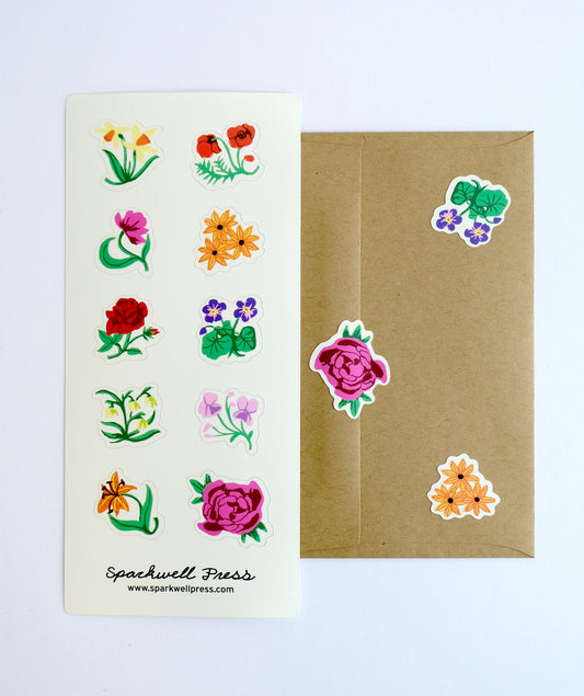 Flower Shop Sticker Sheet 