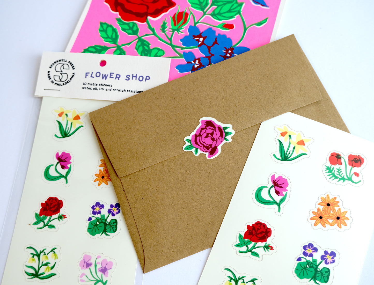 Flower Shop Sticker Sheet 