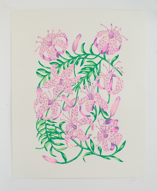 Pink Lilies