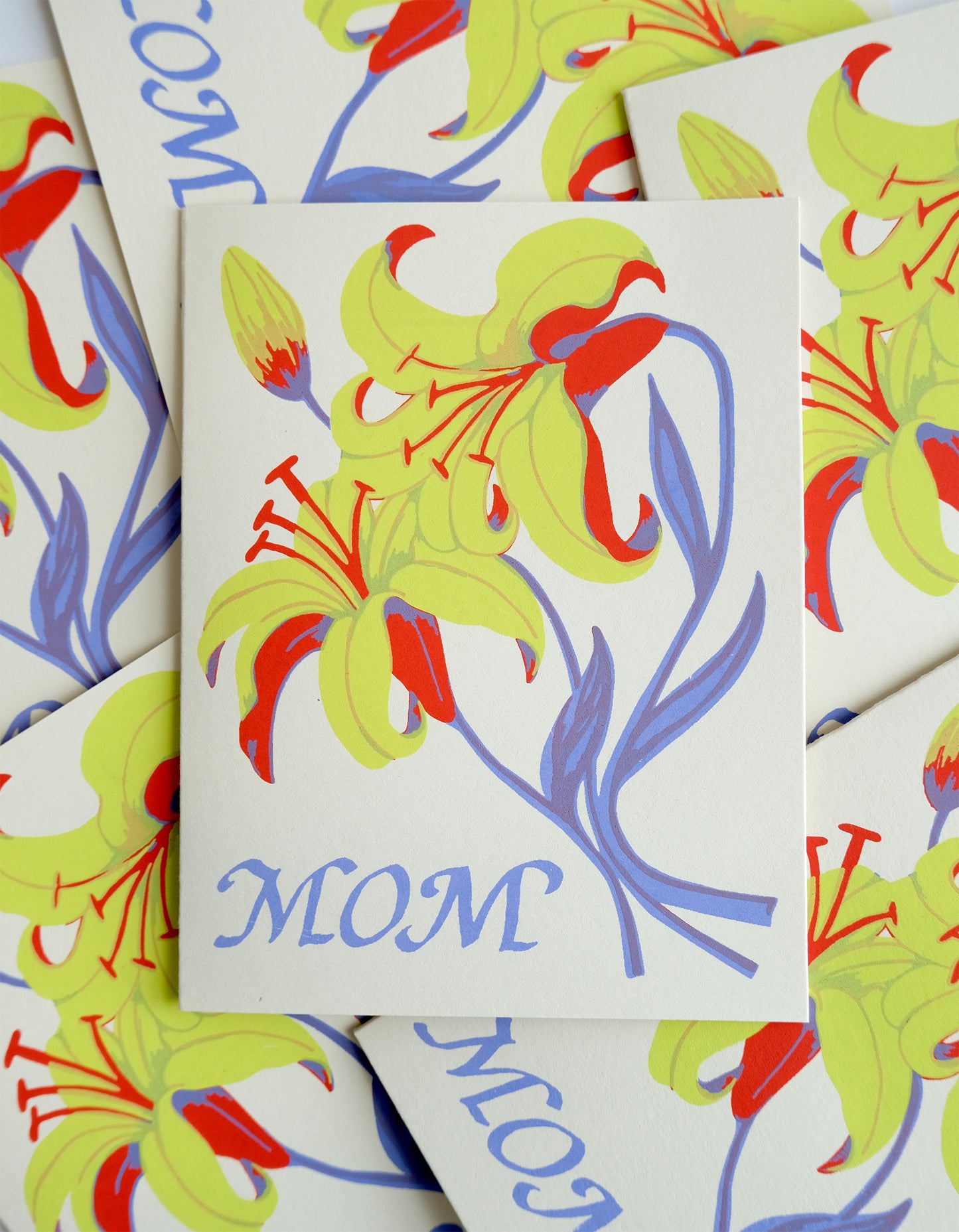 Mom with Lilies Card