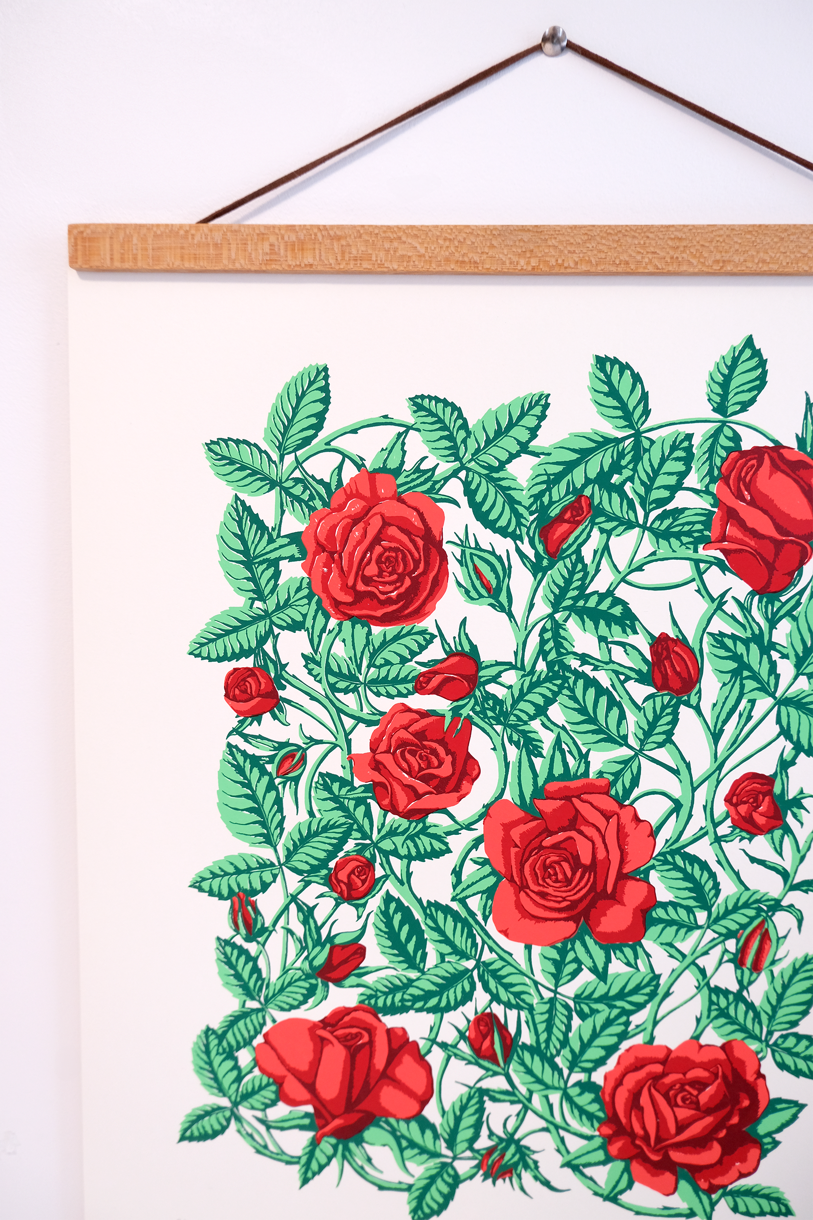 Red Roses Screen Print – Sparkwell Press Red Roses Screen Print – Sparkwell Press