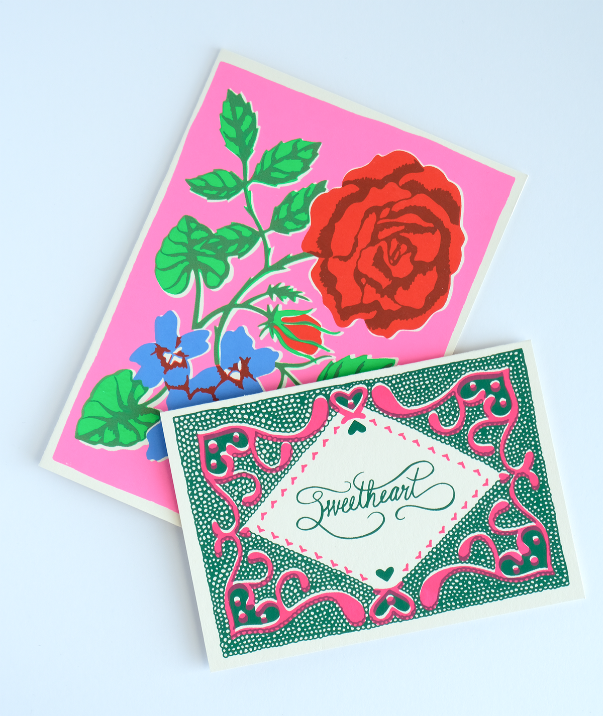 Valentine Hearts - Petite Note Card